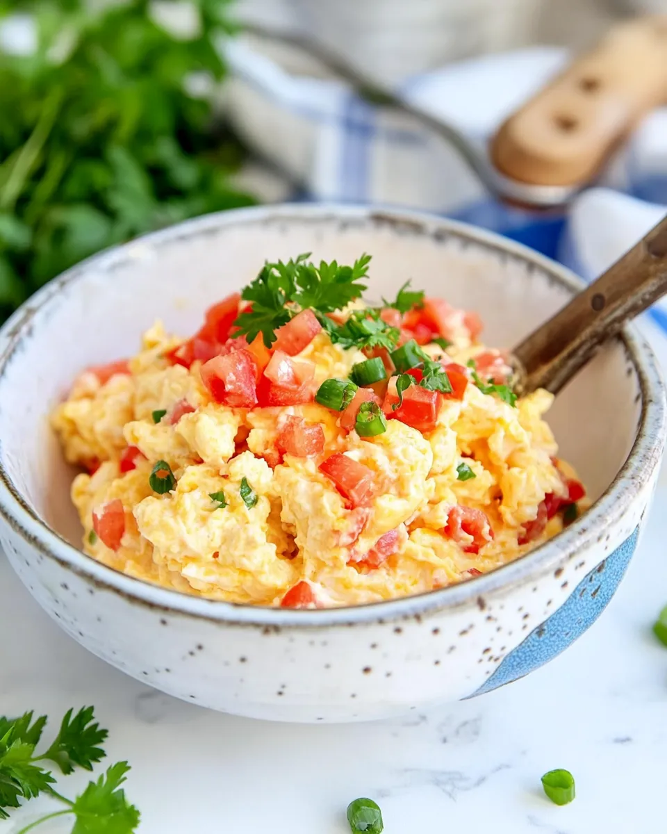 Delicious Revoltillo de Huevos / Huevos Revueltos (Scrambled Eggs) shot