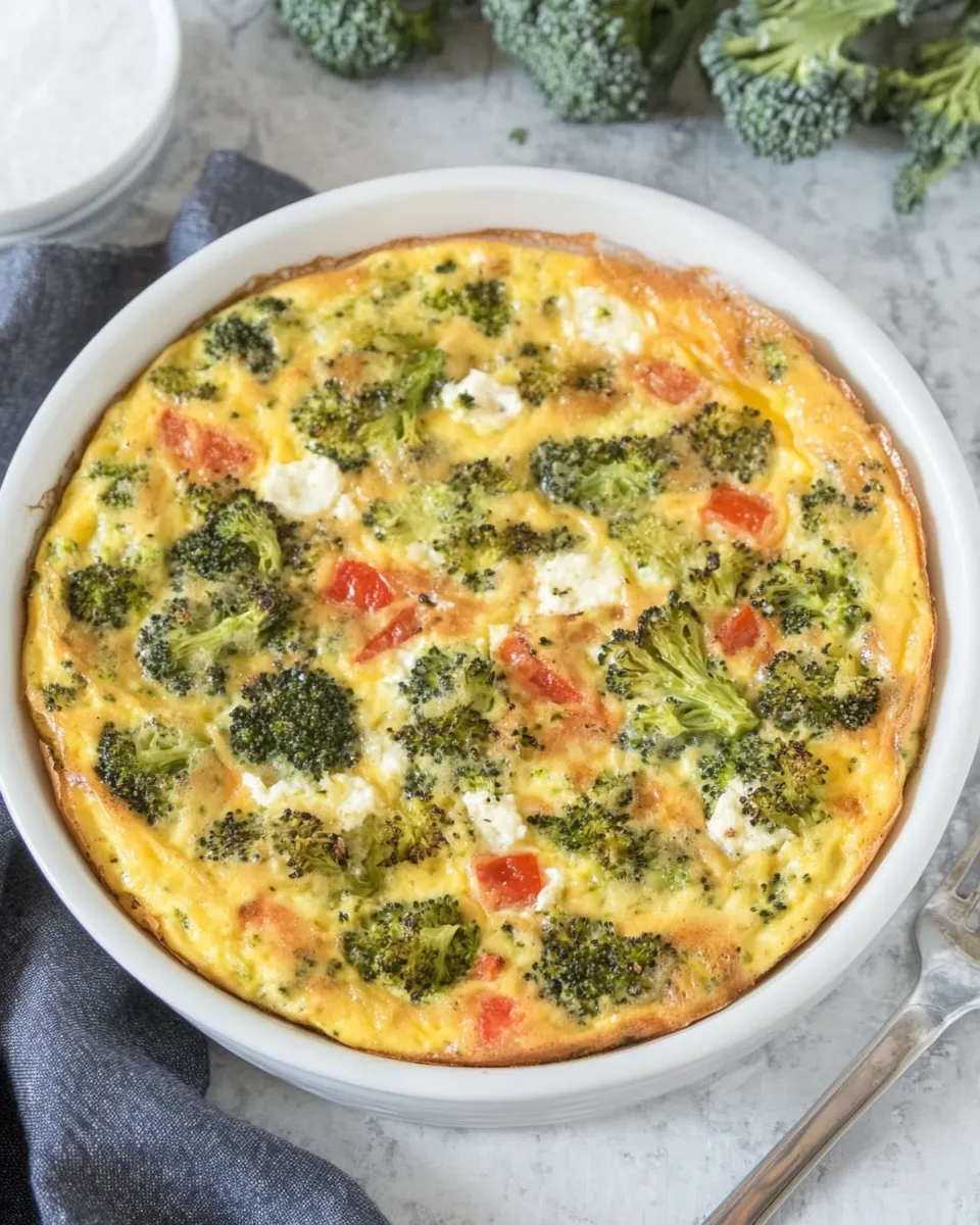 Classic Roasted Broccoli Frittata dish photo