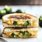 Homemade Roasted Broccoli Grilled Cheese photo