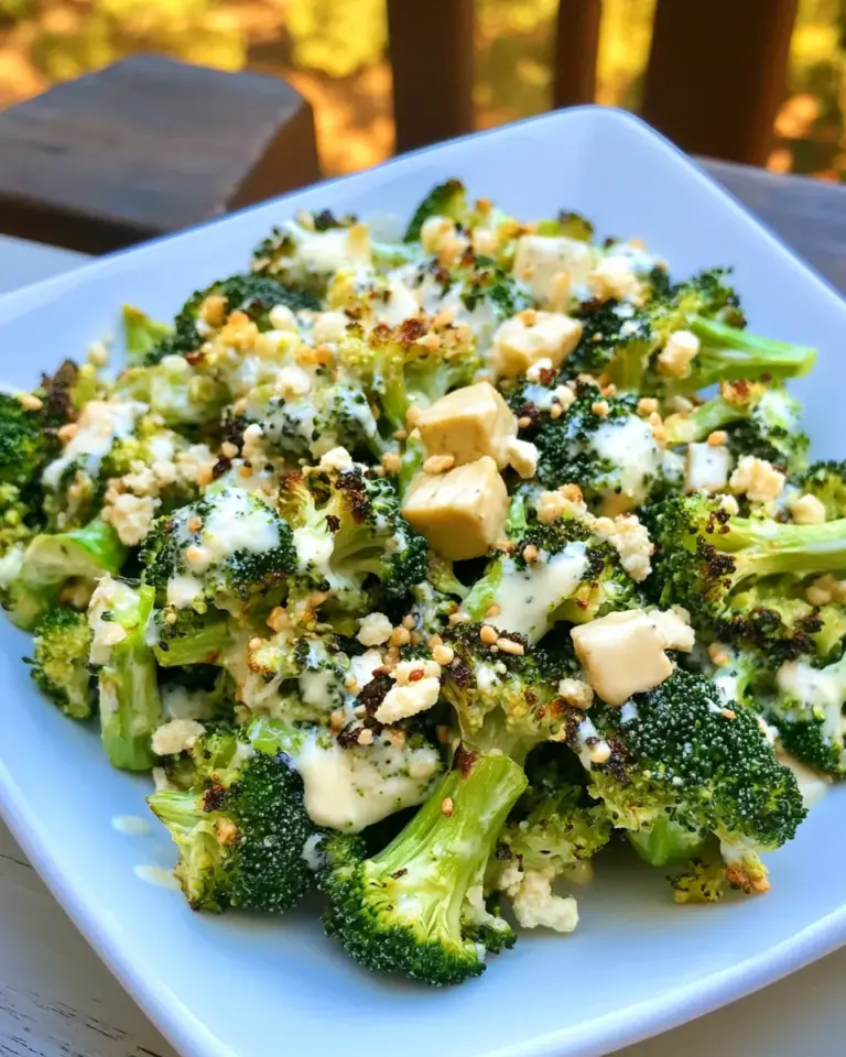 Easy Roasted Broccoli Salad with Smoked Gouda Dressing photo