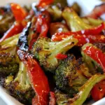 Easy Roasted Broccoli with Red Peppers photo