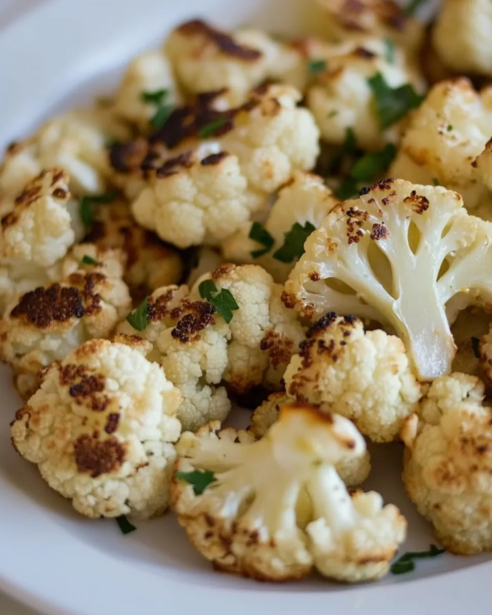 Quick Roasted Cauliflower with Lemon Dressing recipe photo