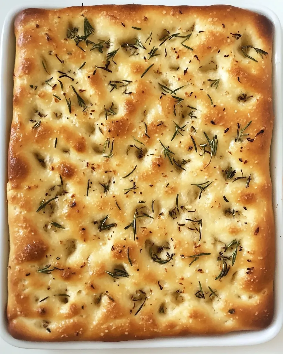 Homemade Roasted Garlic Focaccia with Rosemary photo