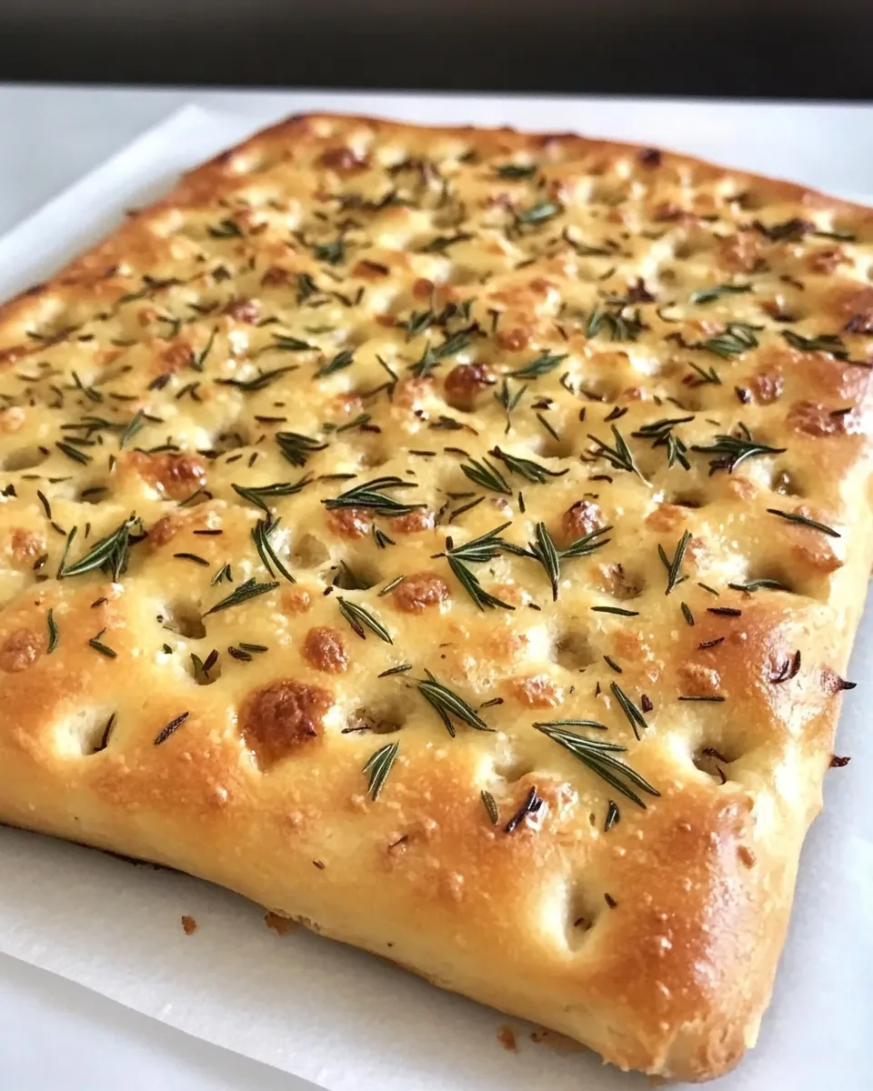 Classic Roasted Garlic Focaccia with Rosemary image