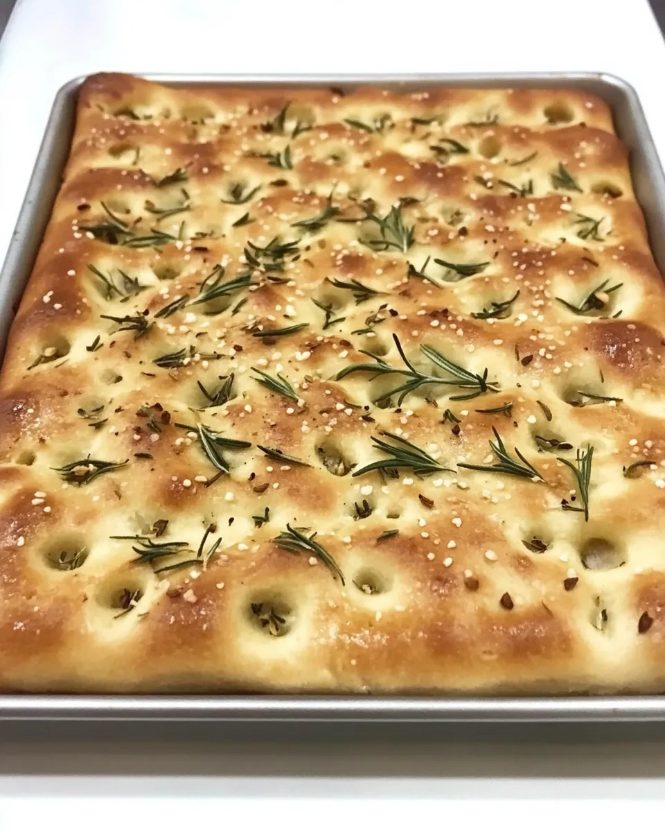 Easy Roasted Garlic Focaccia with Rosemary recipe photo