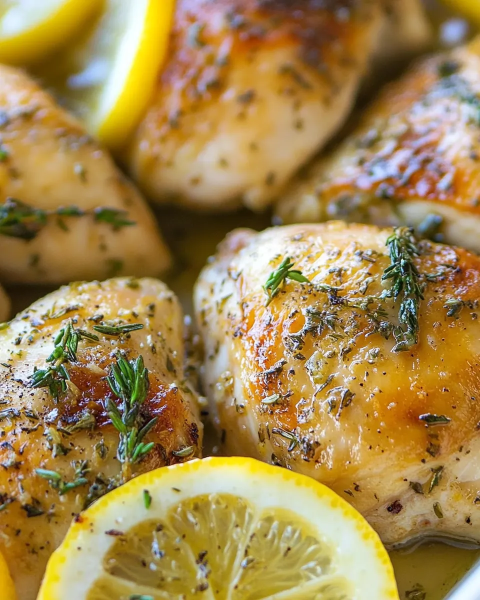 Easy Roasted Lemon Garlic Herb Chicken recipe photo
