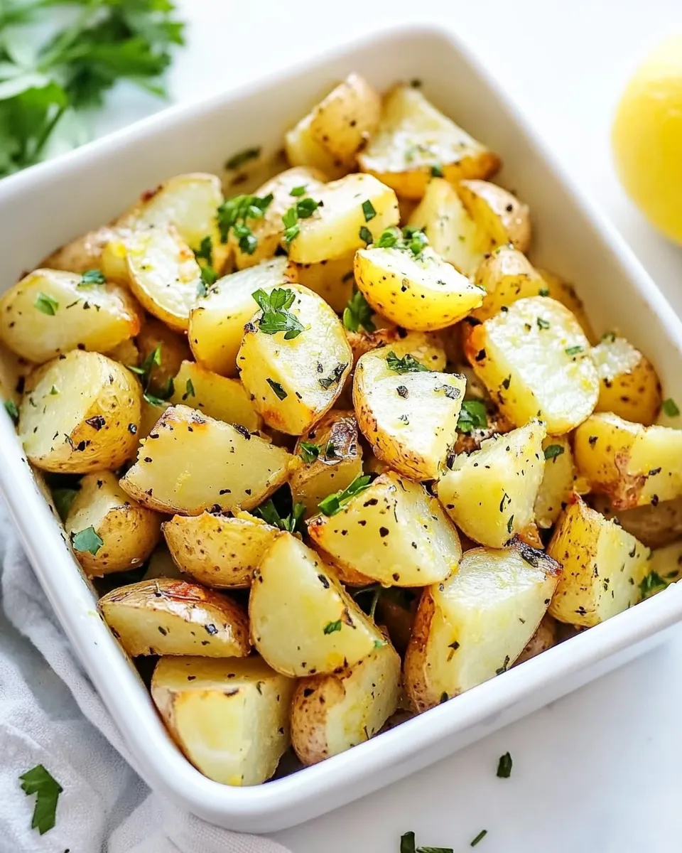 Delicious Roasted Lemon Potatoes image