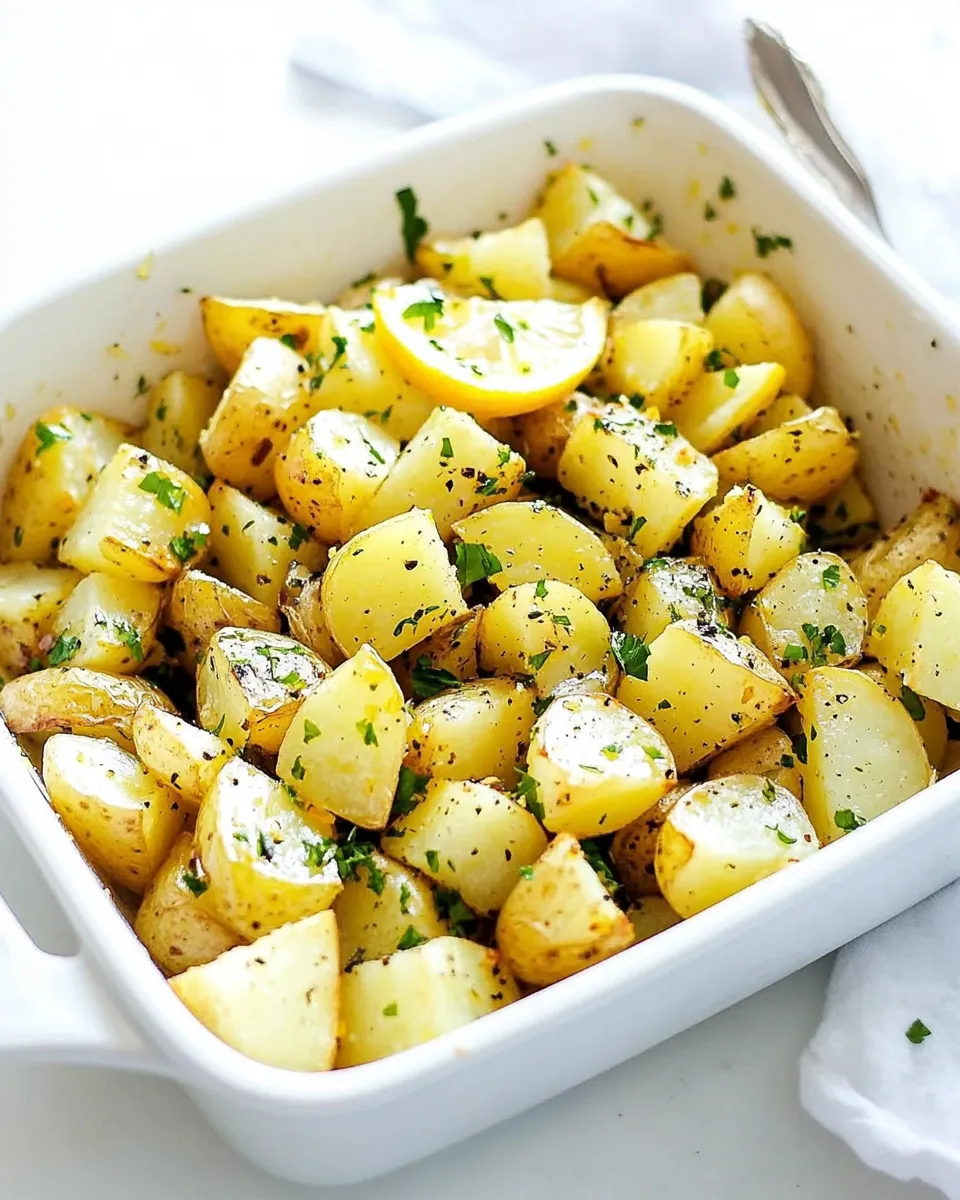 Easy Roasted Lemon Potatoes recipe photo