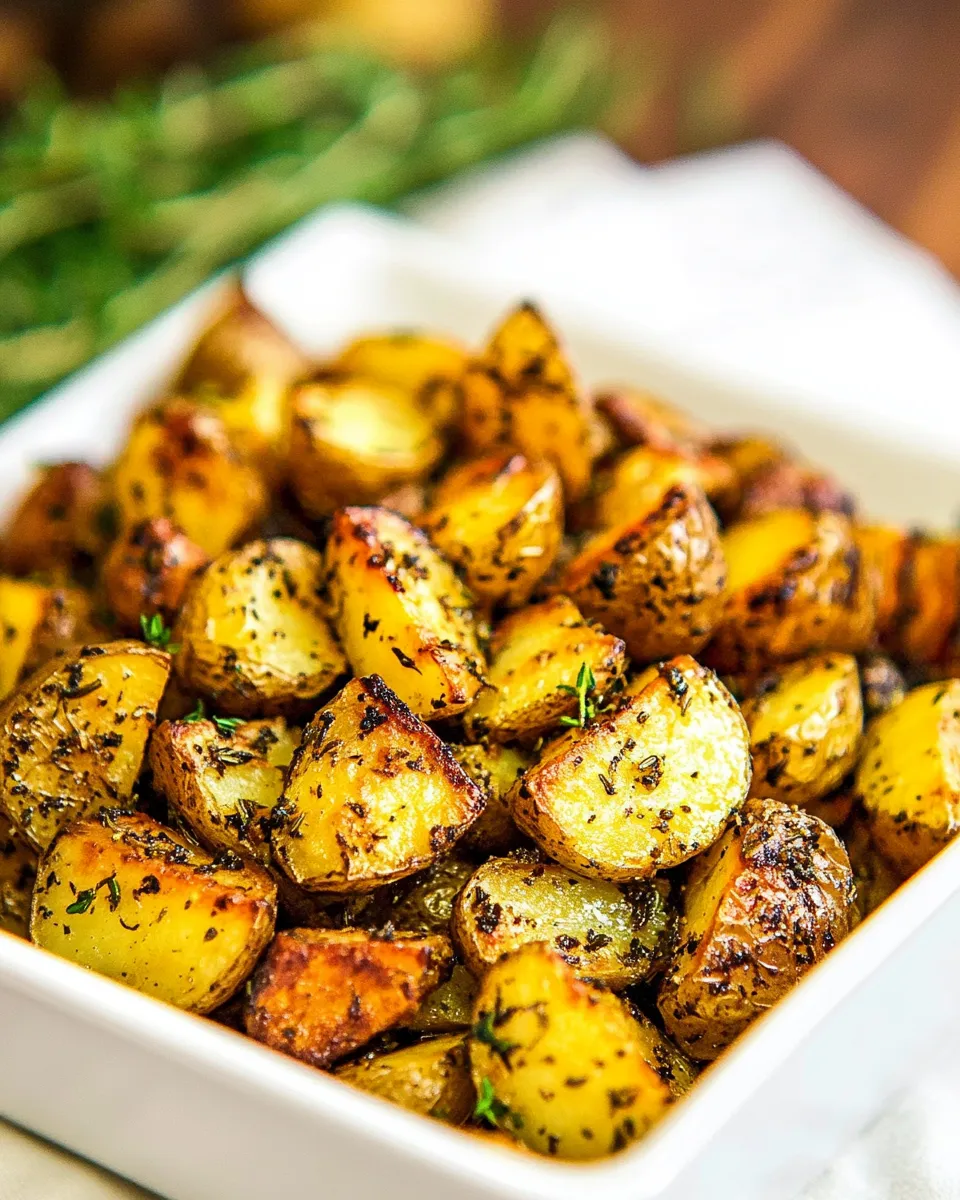 Homemade Roasted Potatoes with Balsamic and Herbs photo