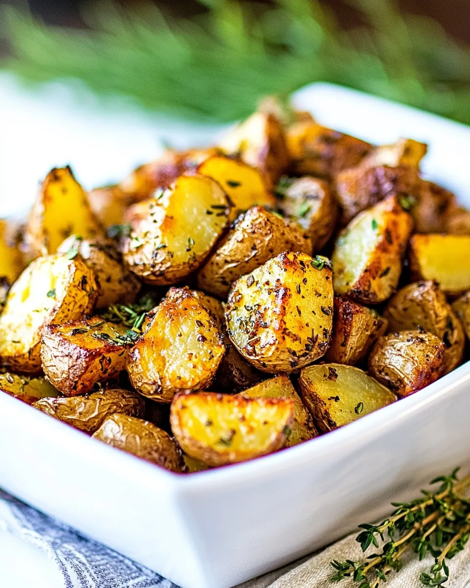 Classic Roasted Potatoes with Balsamic and Herbs image