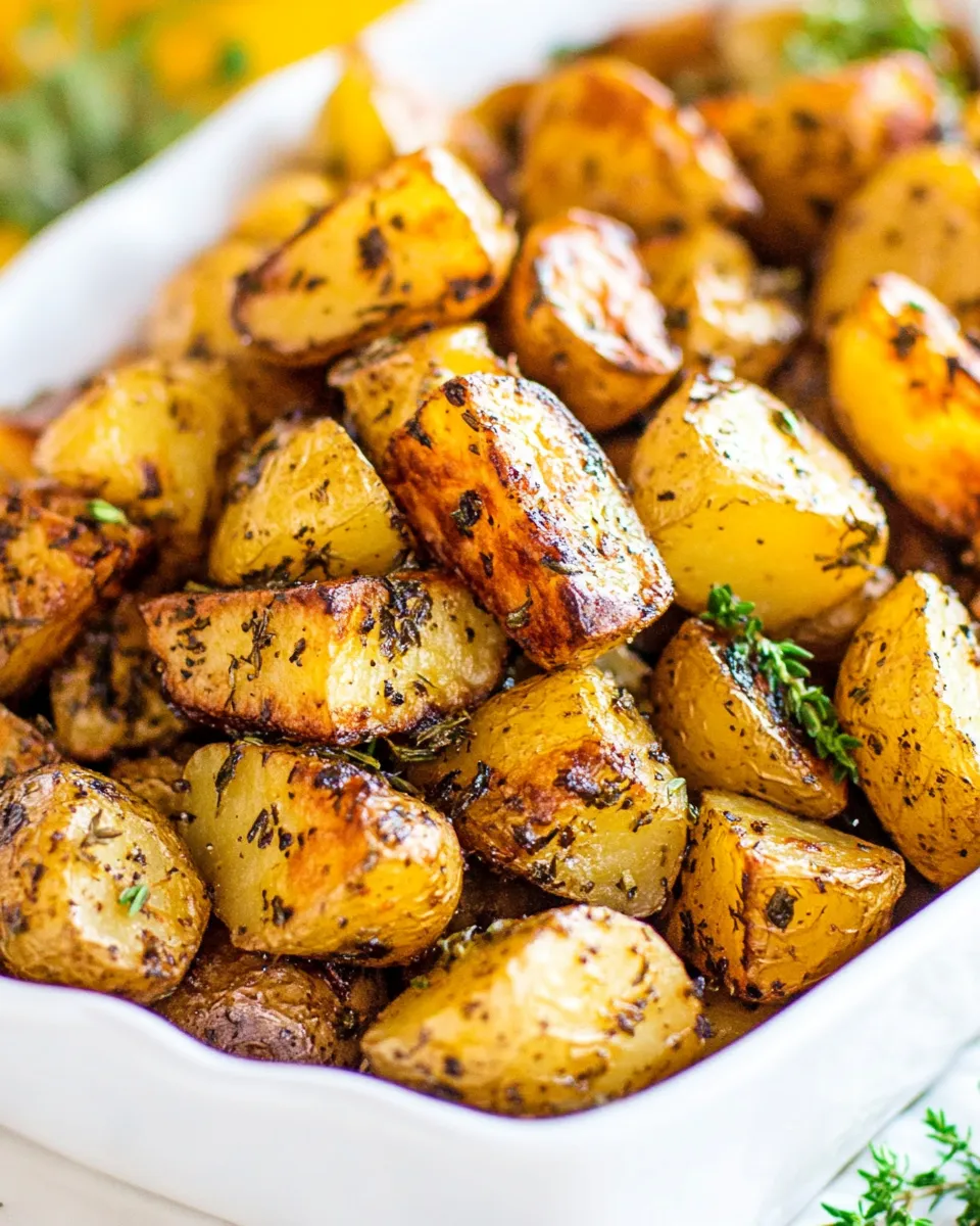 Easy Roasted Potatoes with Balsamic and Herbs recipe photo
