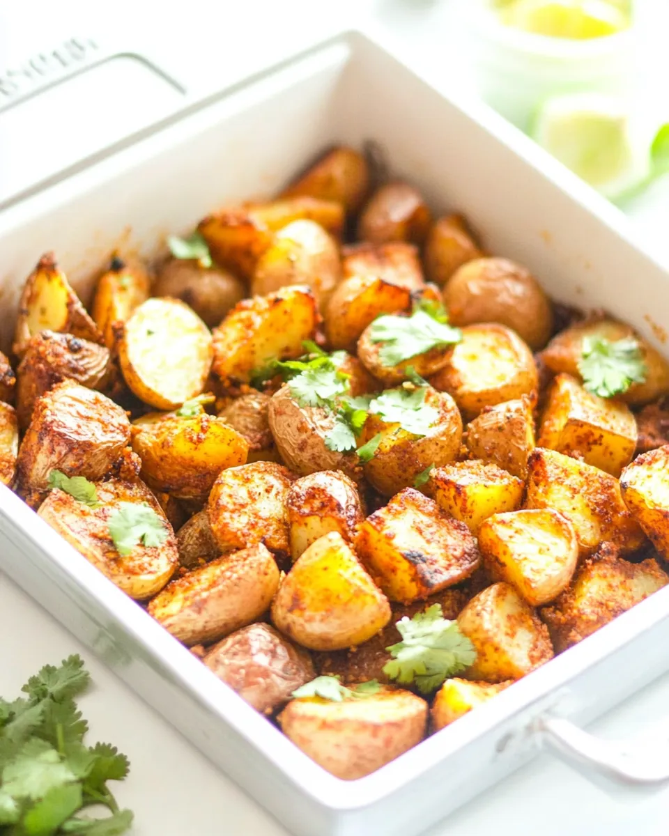 Delicious Roasted Potatoes with East Indian Spices image