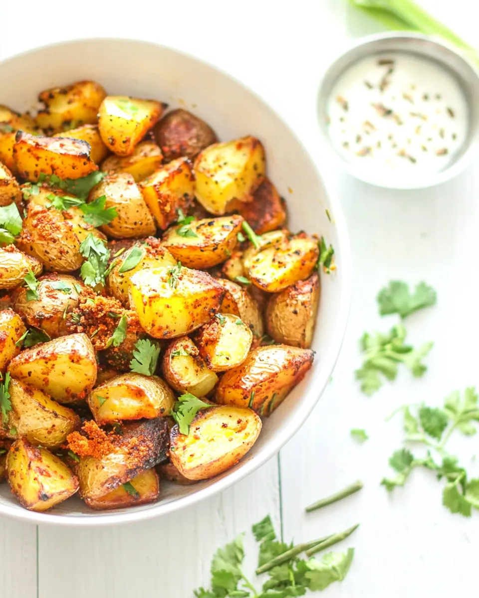Savory Roasted Potatoes with East Indian Spices dish photo
