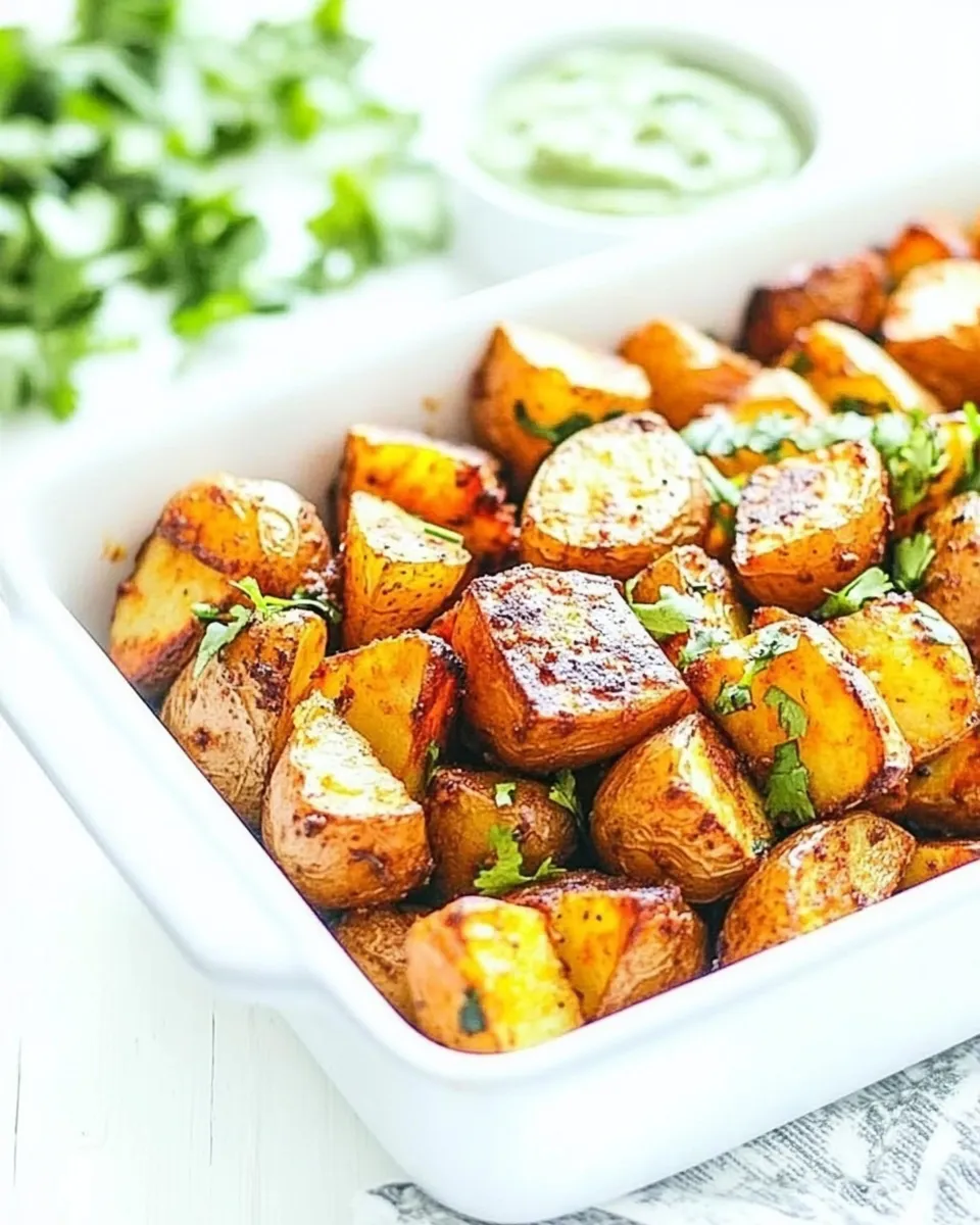 Tasty Roasted Potatoes with East Indian Spices recipe photo
