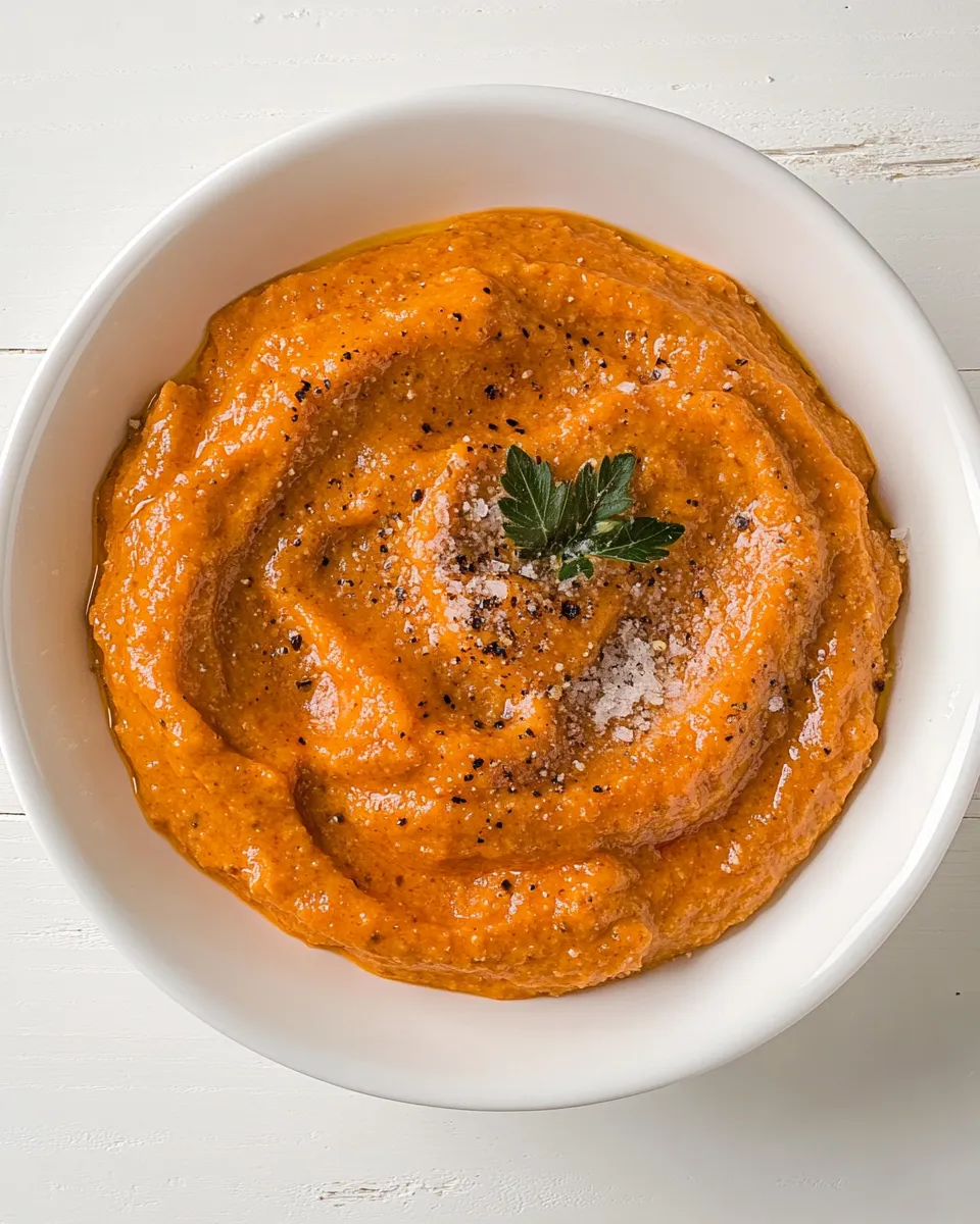 Easy Roasted Red Pepper Sauce (No-Cook!) recipe photo