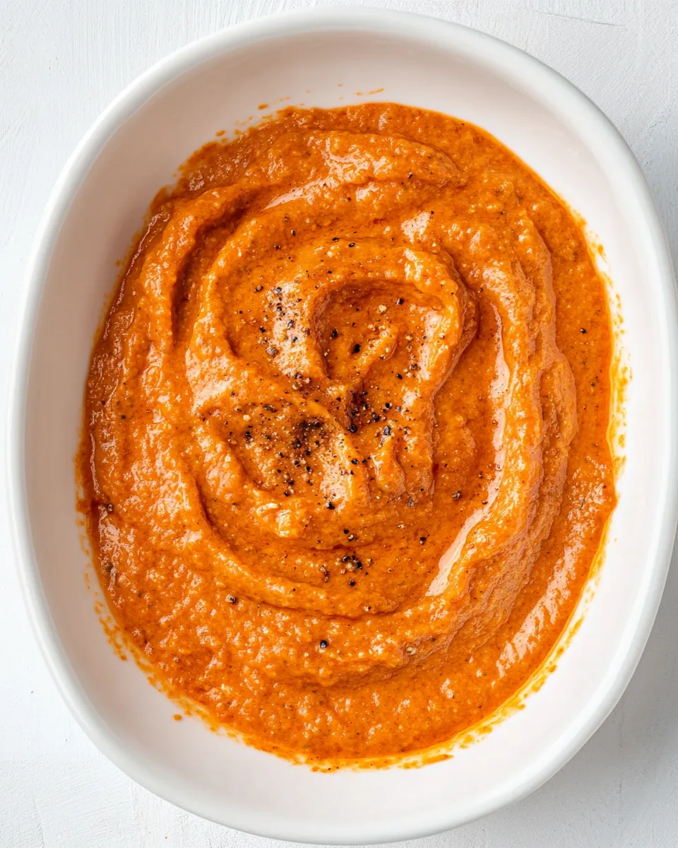 Homemade Roasted Red Pepper Sauce (No-Cook!) picture