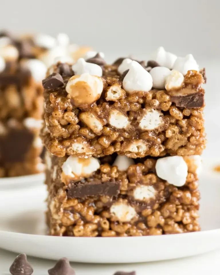 Homemade Rocky Road Rice Krispies Treats recipe image