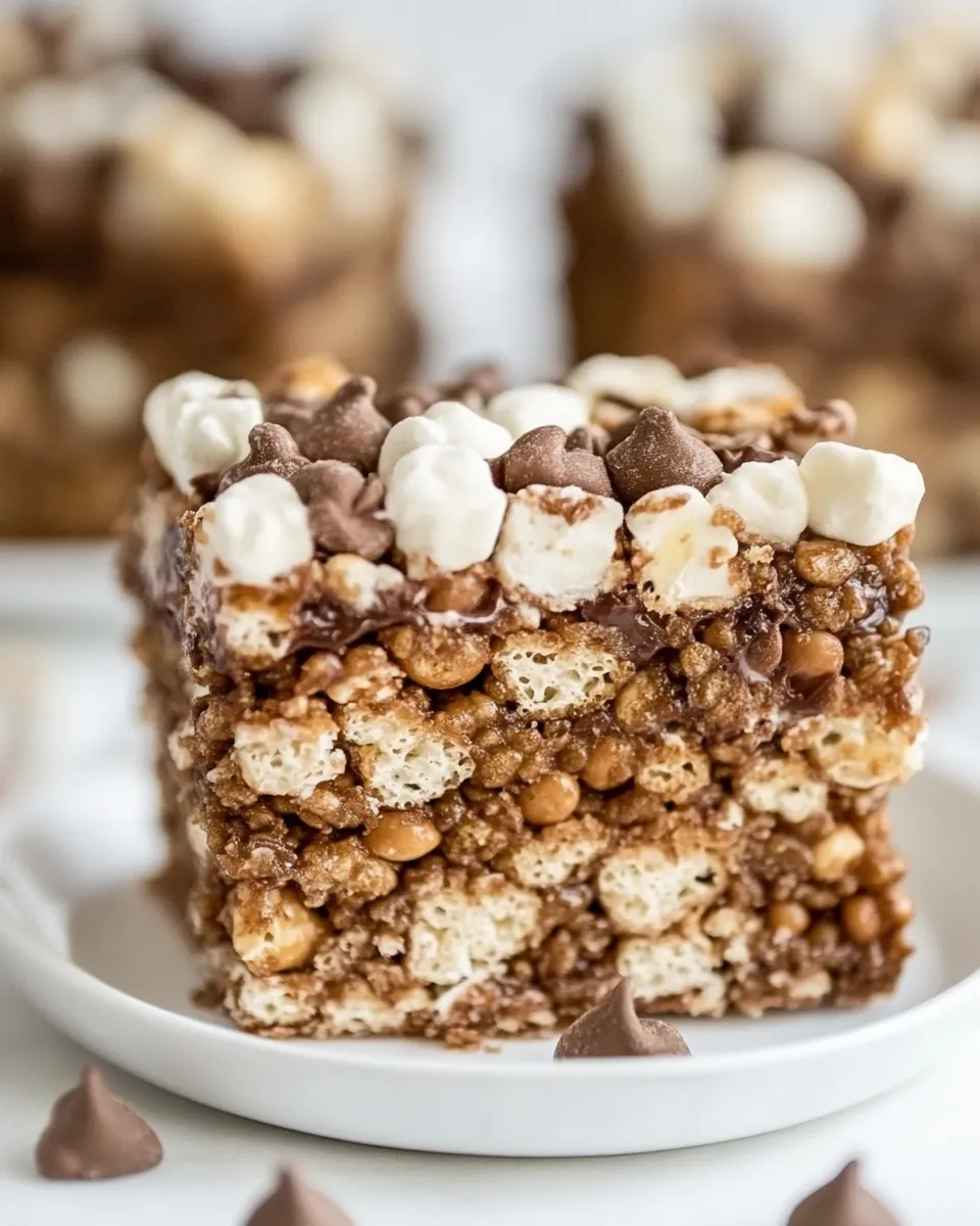 Classic Rocky Road Rice Krispies Treats dish photo