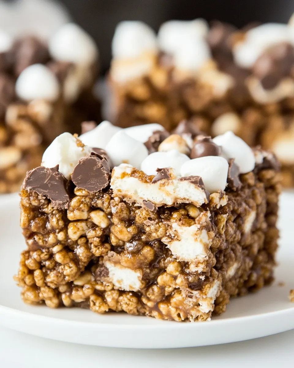 Delicious Rocky Road Rice Krispies Treats picture