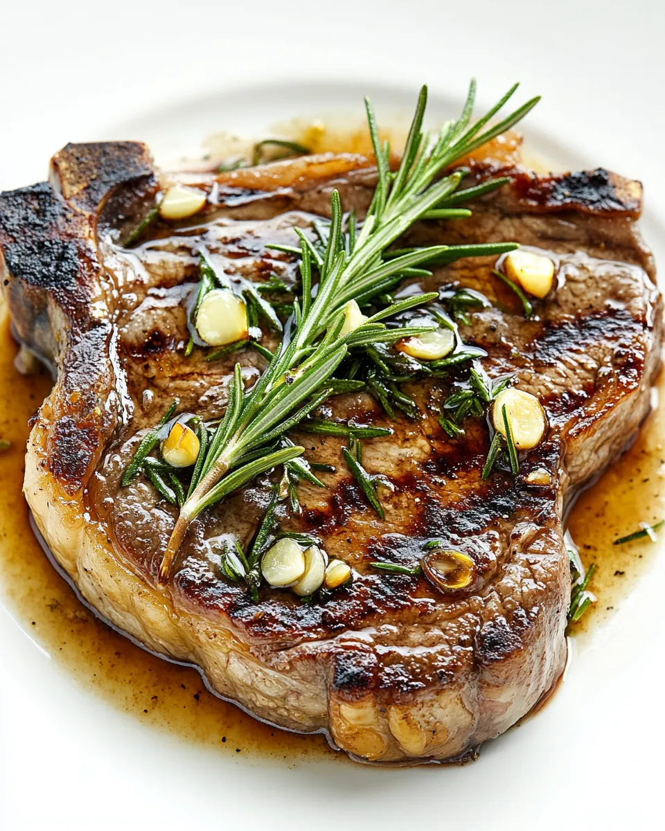 Homemade Rosemary Garlic Steak photo