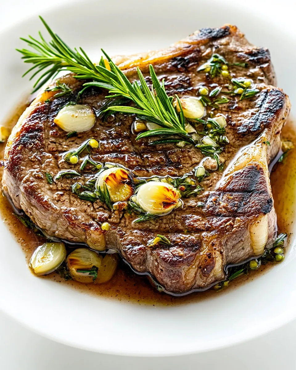 Easy Rosemary Garlic Steak recipe photo