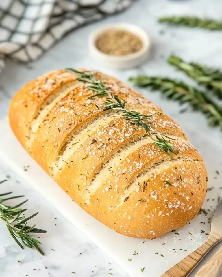 Homemade Rosemary Sea Salt Italian Bread photo