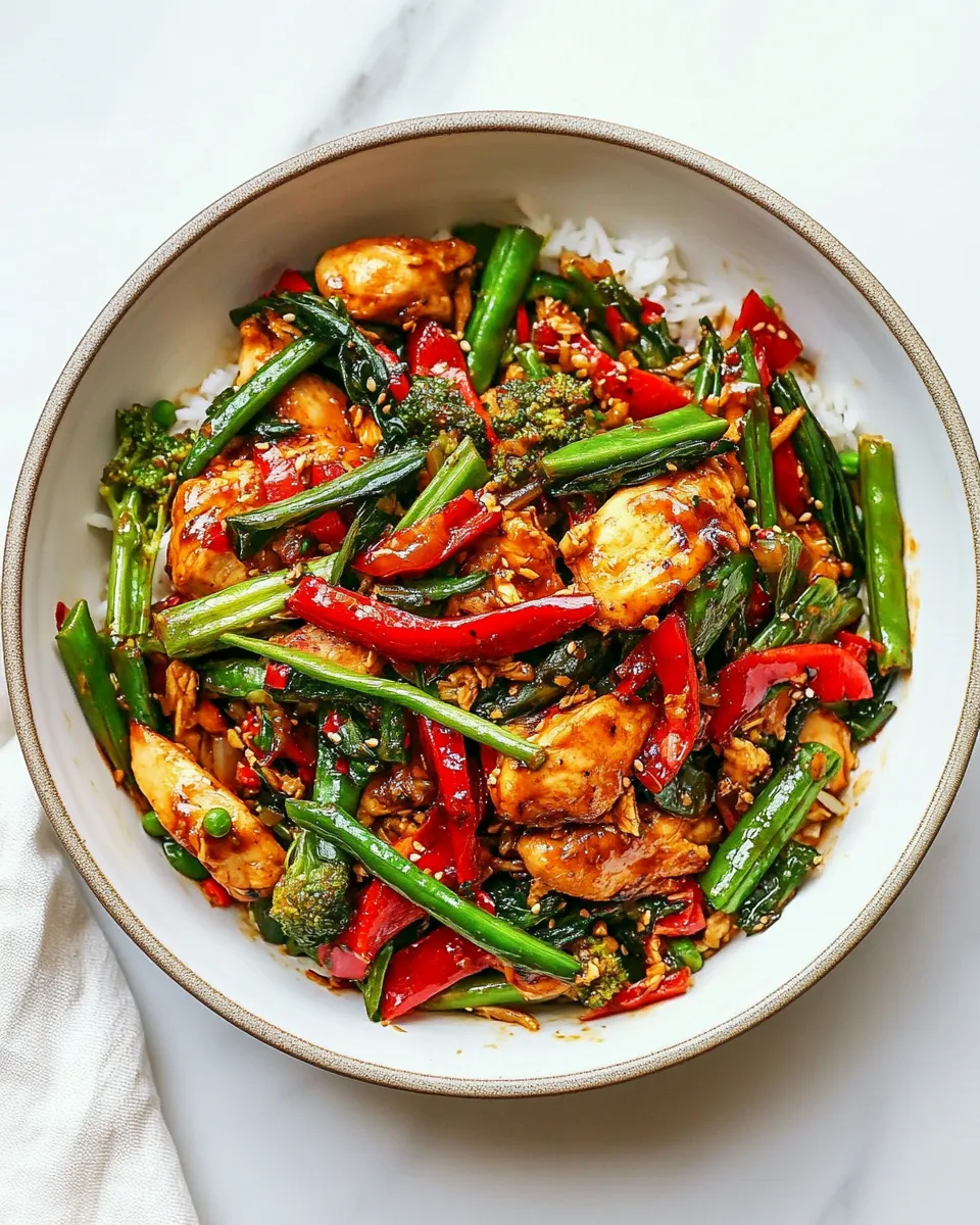 Quick Rotisserie Chicken Stir-Fry shot