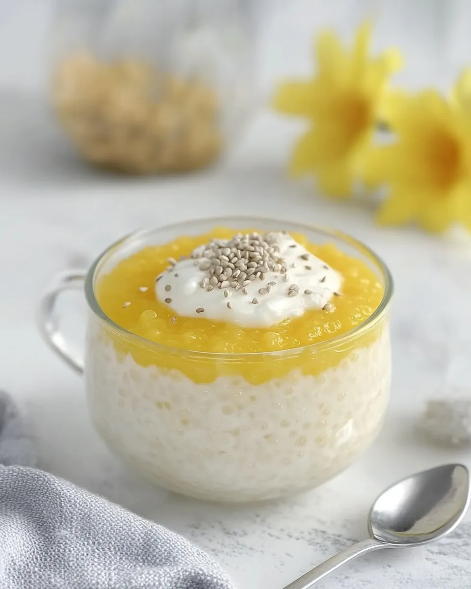 Homemade Sago Pudding photo