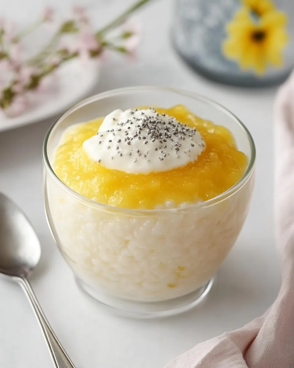 Delicious Sago Pudding shot