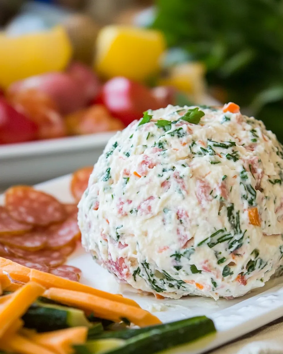 Classic Salami Cream Cheese Ball recipe photo