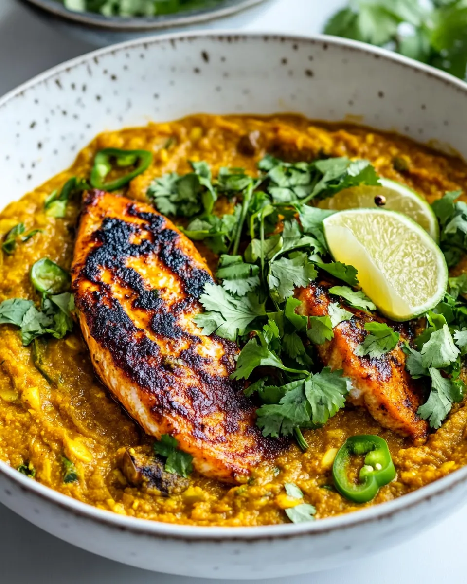Tasty Salmon Daal dish photo