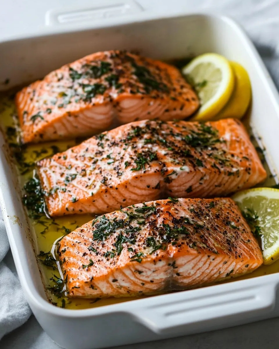 Classic Salmon Roasted in Butter Super Easy Recipe image