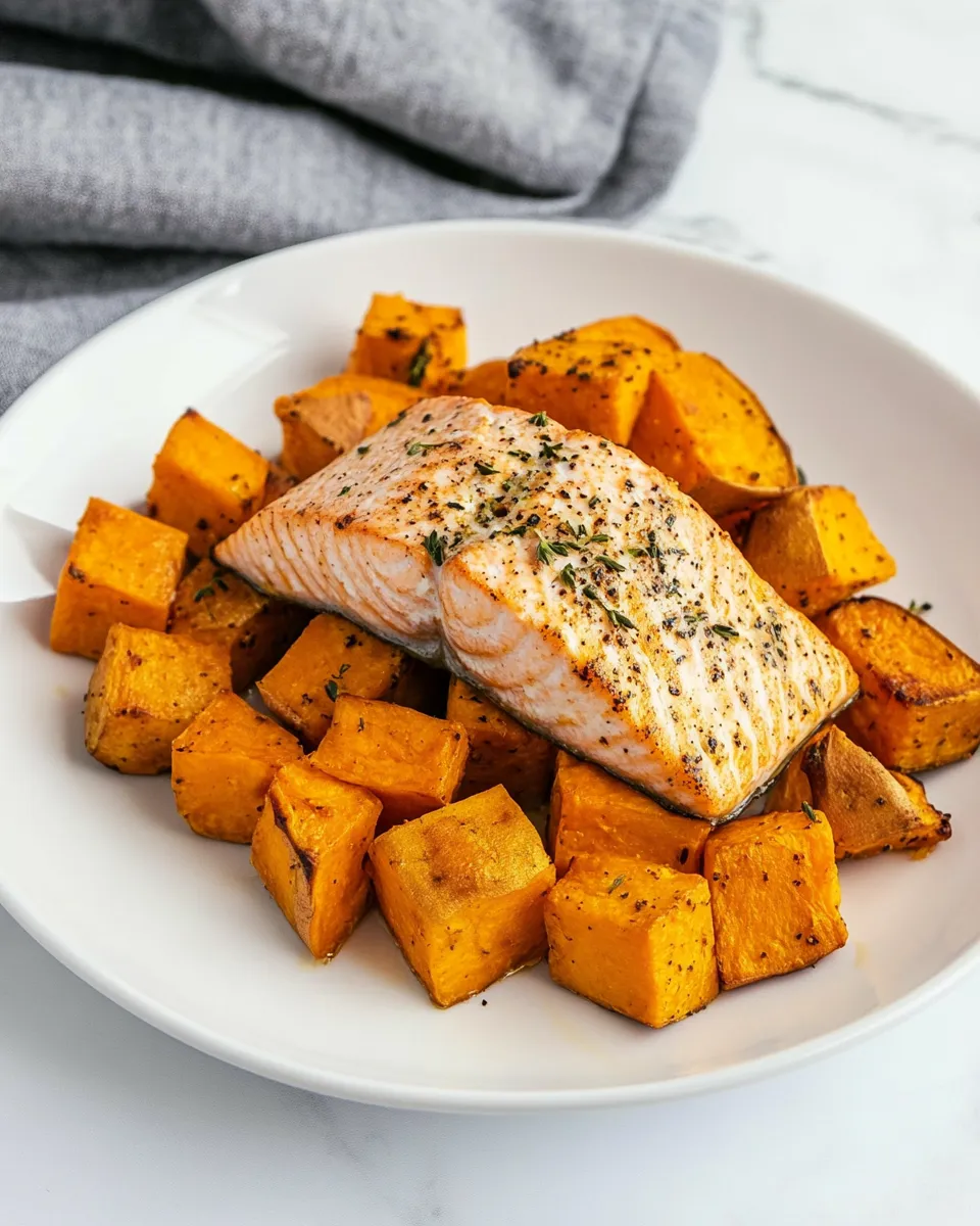 Homemade Salmon and Sweet Potato photo
