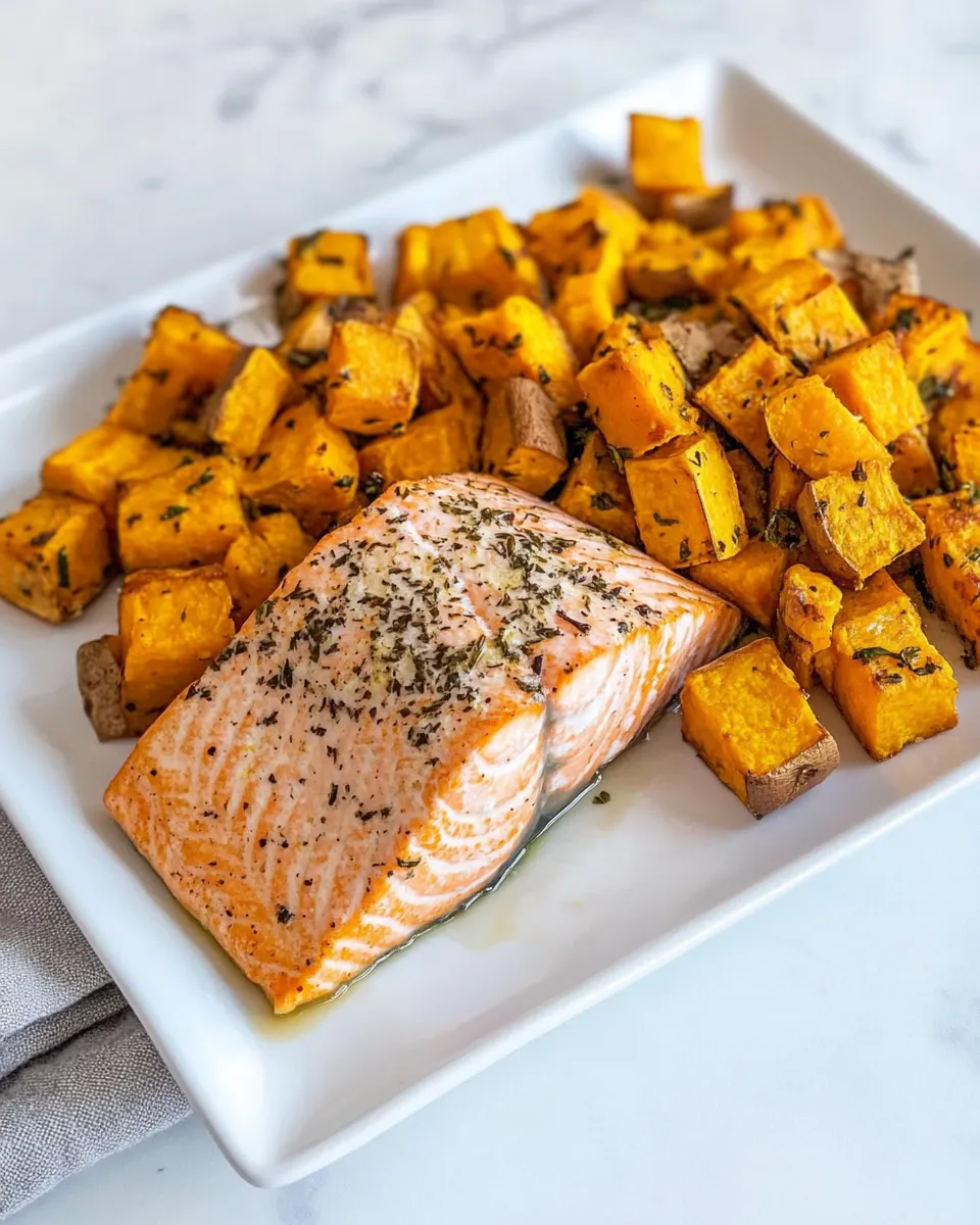 Easy Salmon and Sweet Potato recipe photo