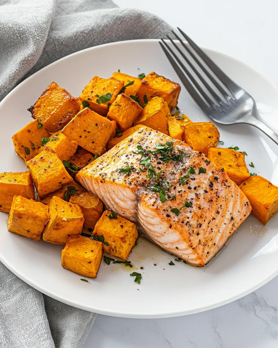 Delicious Salmon and Sweet Potato shot