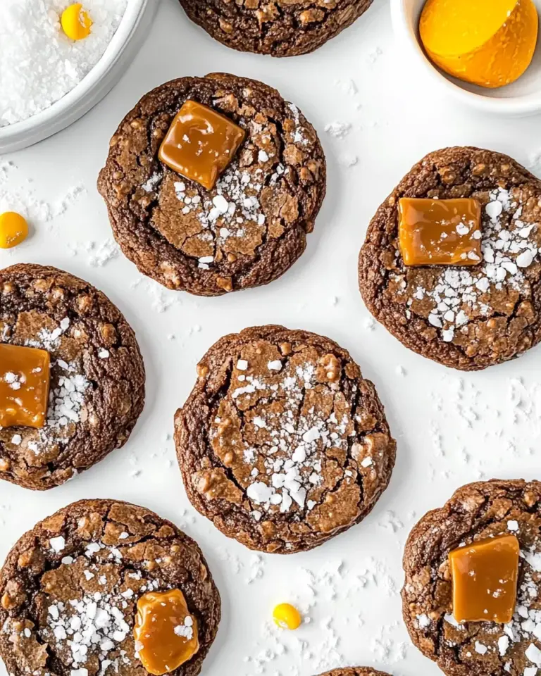 Homemade Salted Caramel Brownie Cookies photo