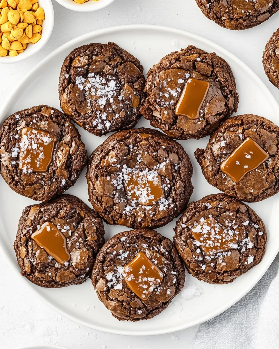 Delicious Salted Caramel Brownie Cookies image