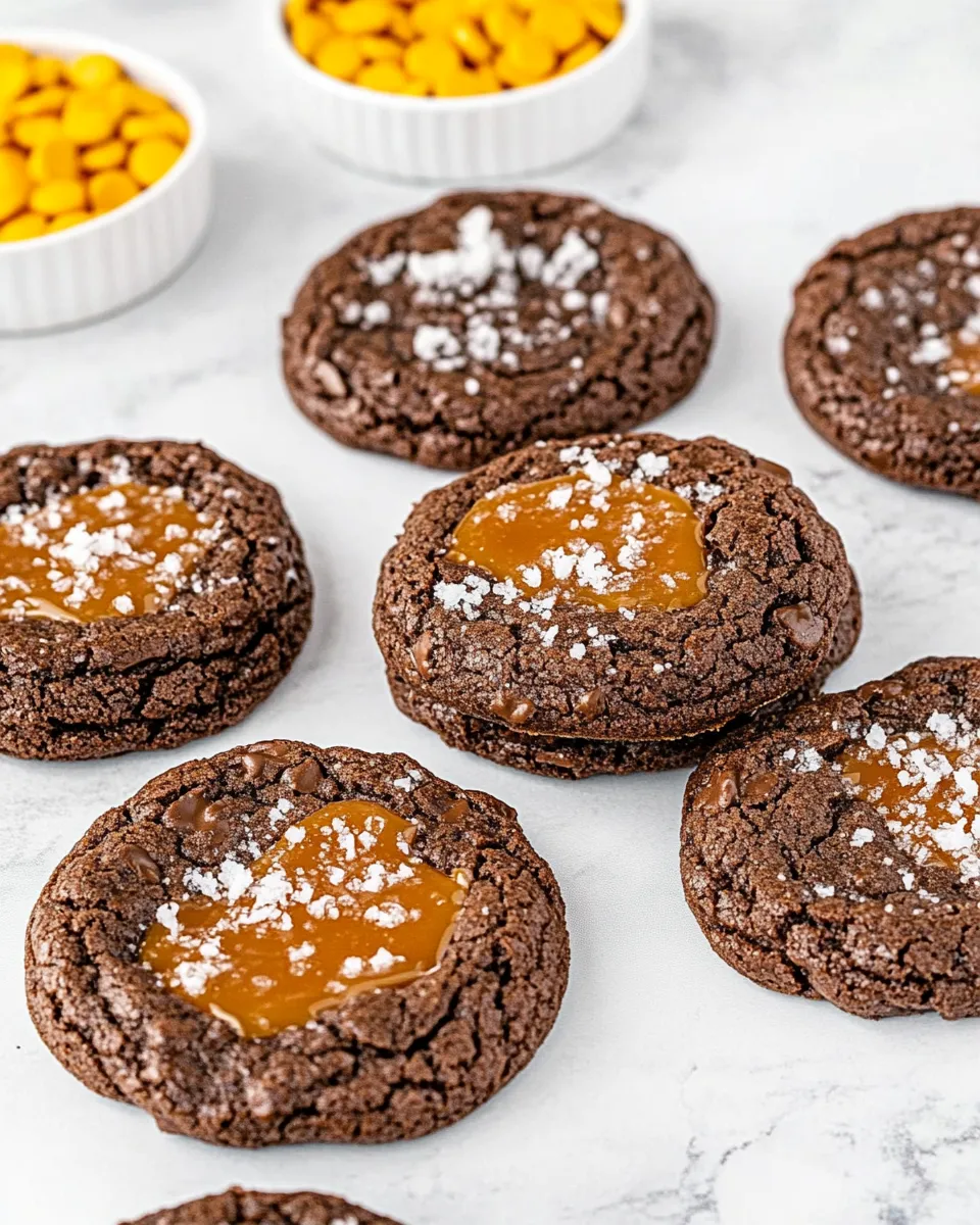 Easy Salted Caramel Brownie Cookies recipe photo