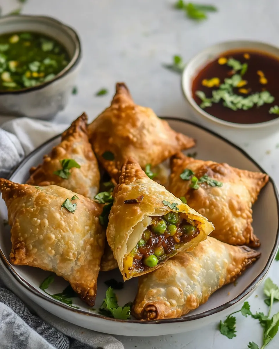 Easy Samosas food shot