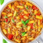 Homemade Sausage Rigatoni Pasta Skillet photo