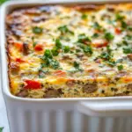 Homemade Sausage and Egg Cottage Cheese Breakfast Casserole photo