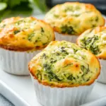 Homemade Scrumptious and Savory Low-Calorie Spinach and Feta Muffins photo