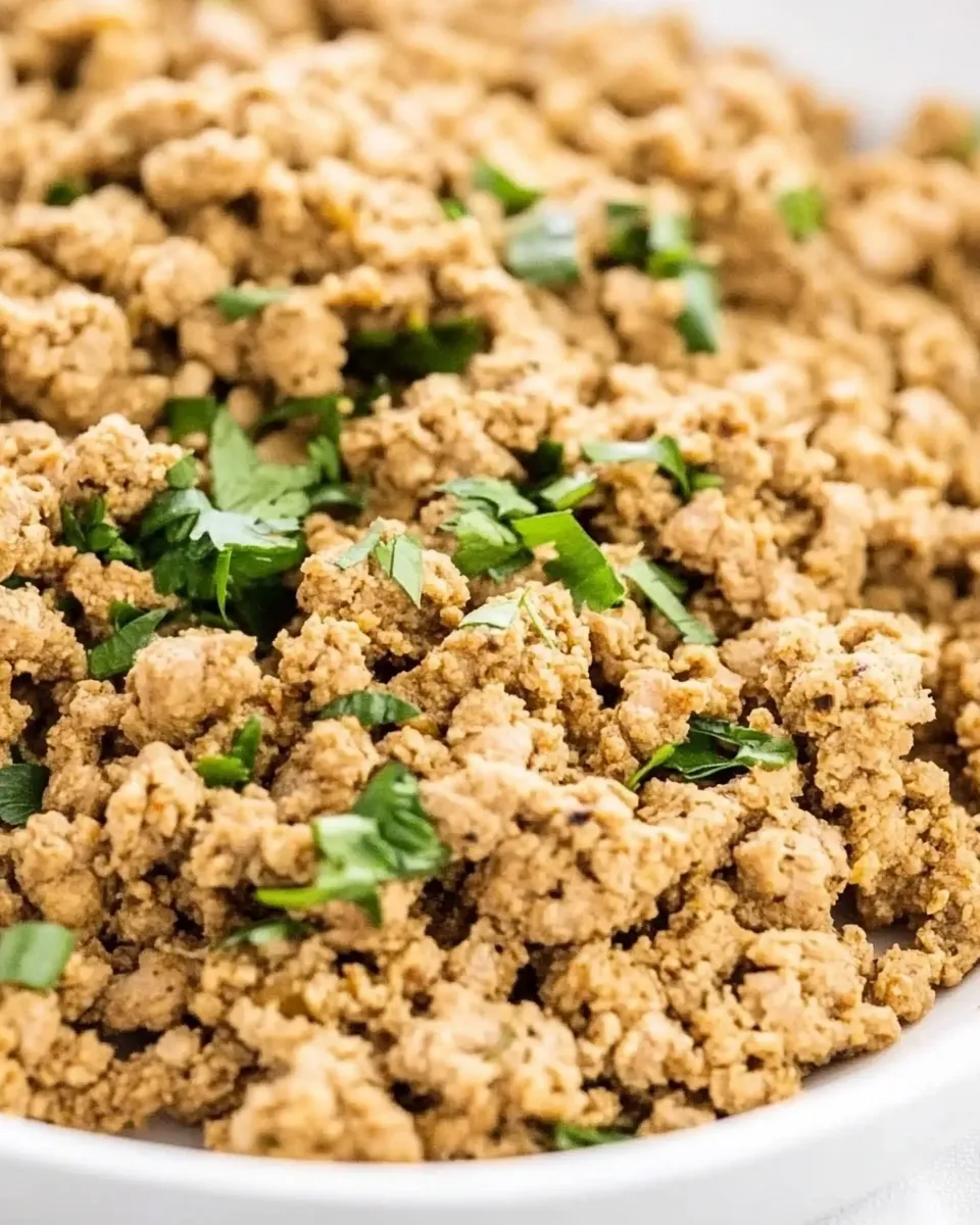 Savory Seasoned Ground Turkey shot