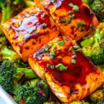 Easy Sheet Pan Asian Salmon and Broccoli photo