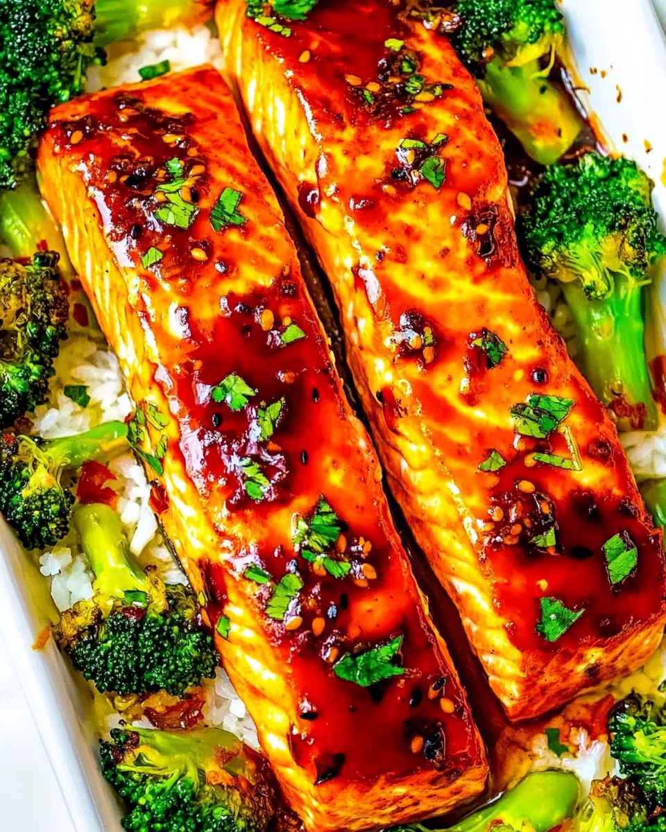 Delicious Sheet Pan Asian Salmon and Broccoli image