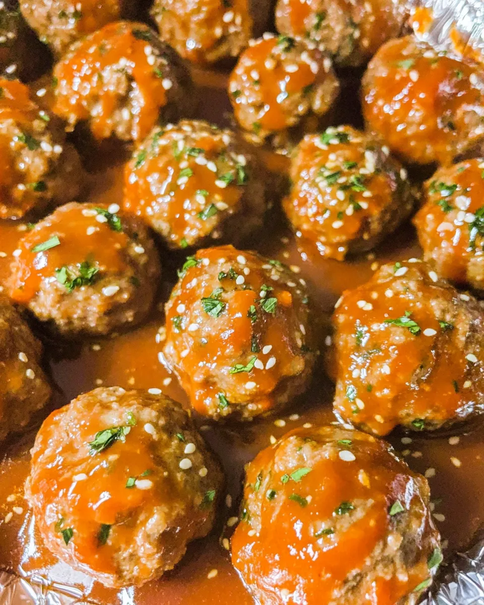 Delicious Sheet Pan Party Meatballs image