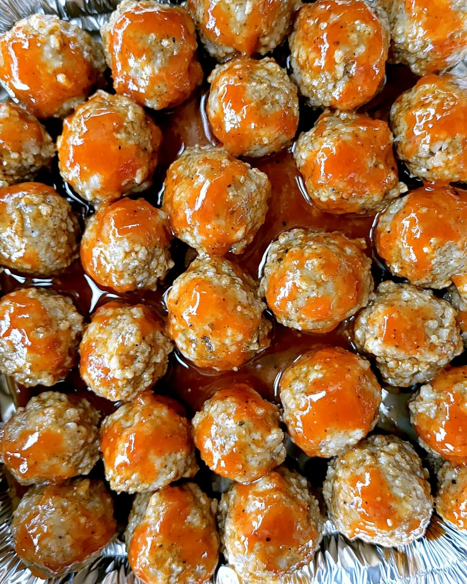 Savory Sheet Pan Party Meatballs recipe photo