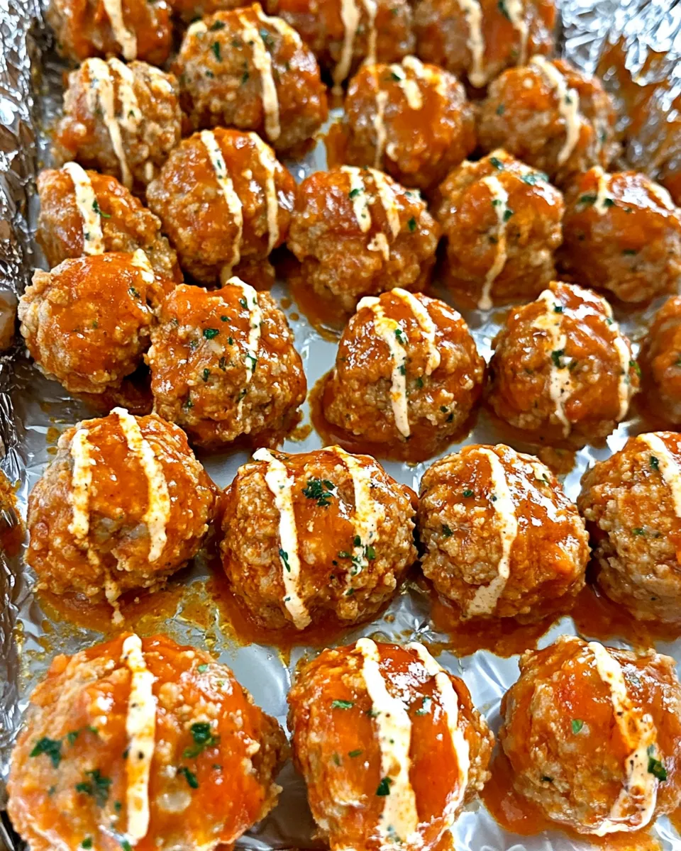 Quick Sheet Pan Party Meatballs shot