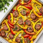 Homemade Sheet Pan Sausage and Peppers photo