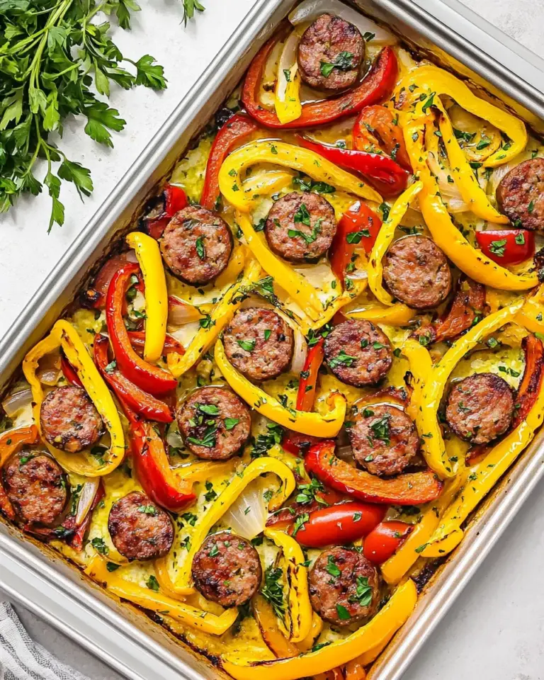 Homemade Sheet Pan Sausage and Peppers photo